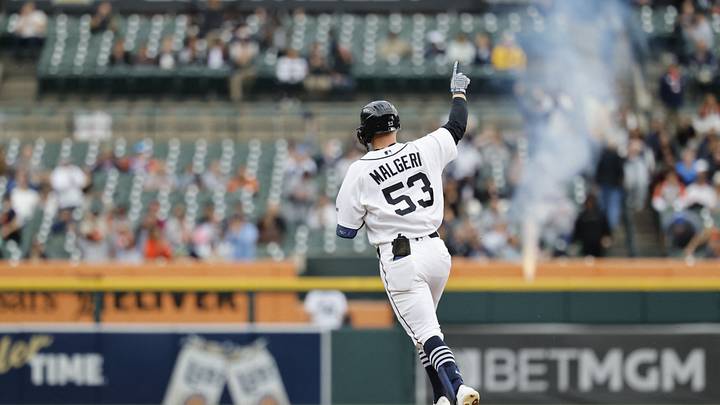 Detroit Tigers right fielder Ben Malgeri (53). Mandatory Credit: Rick Osentoski-Imagn Images Detroit Tigers right fielder Ben Malgeri (53). Mandatory Credit: Rick Osentoski-Imagn Images