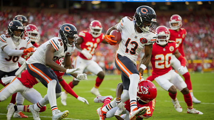 Former Lions player Maurice Alexander returns a kick against the Chiefs in preseason. 