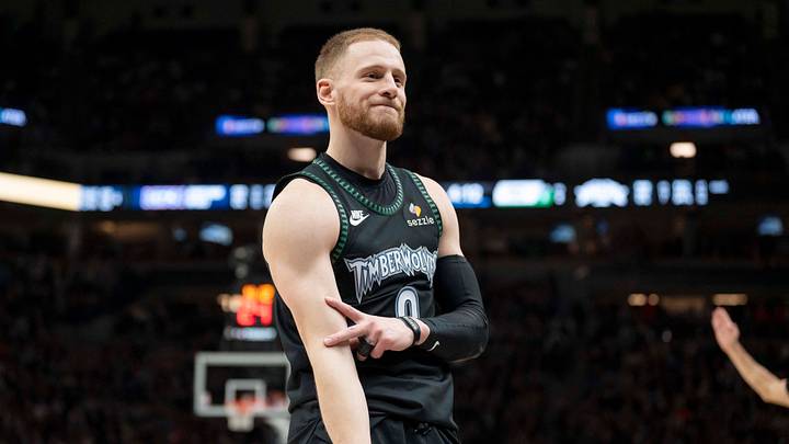 Minnesota Timberwolves guard Donte Divincenzo Mandatory Credit: Jesse Johnson-Imagn Images