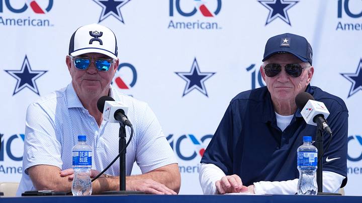 Dallas Cowboys executive vice president Stephen Jones (left) and owner Jerry Jones. Dallas Cowboys executive vice president Stephen Jones (left) and owner Jerry Jones.