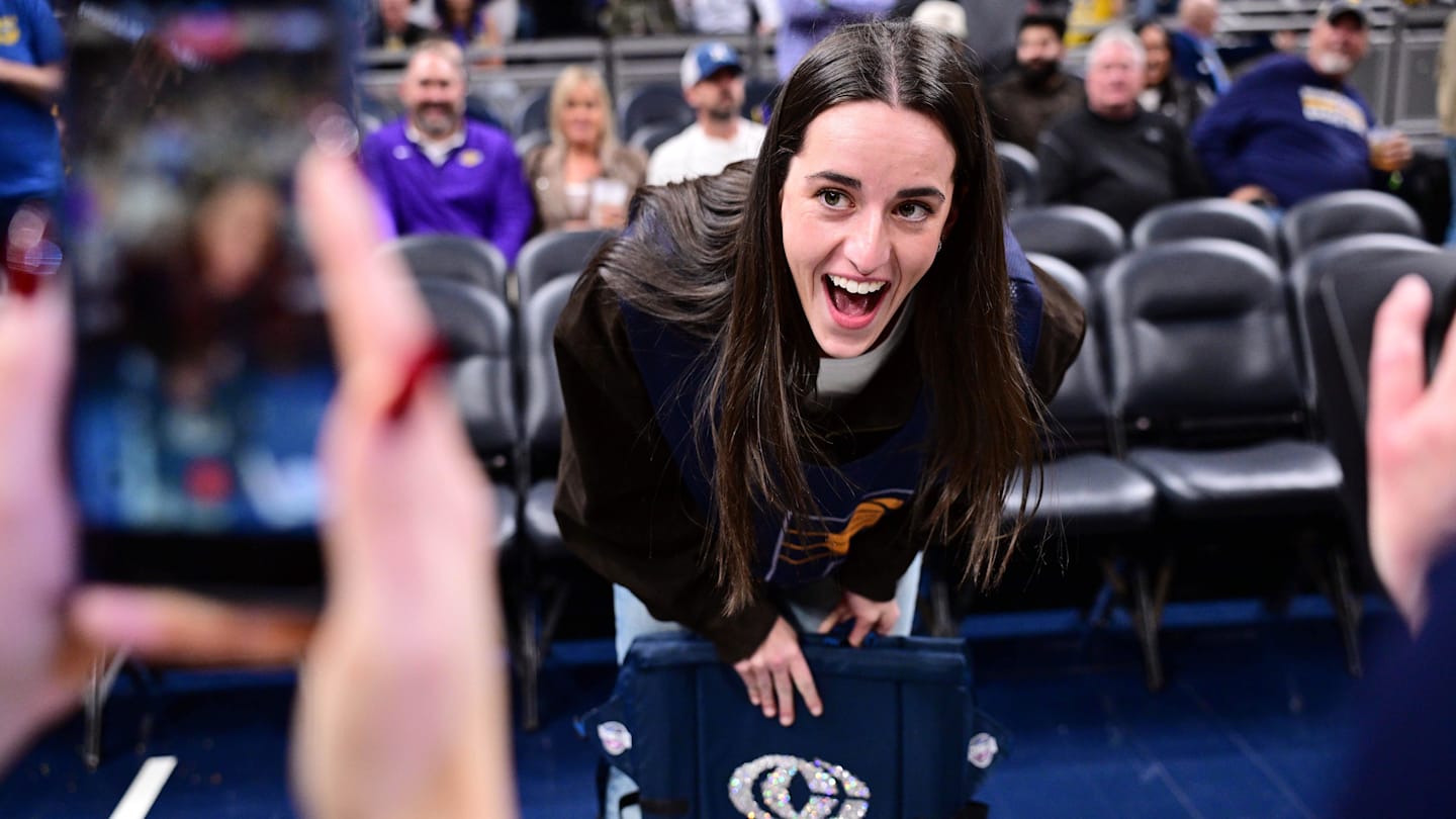 Caitlin Clark the Photographer Was the Focus of Many Photographs at Pacers-Lakers Game