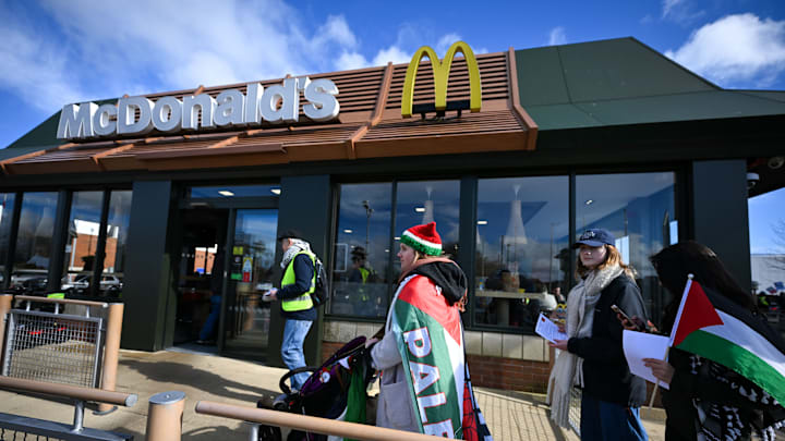 Protesters March During Global Day Of Action For Palestine