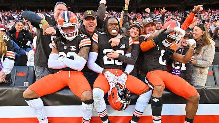 Ronnie Hickman, Martin Emerson Jr., Greg Newsome II: Pittsburgh Steelers v Cleveland Browns