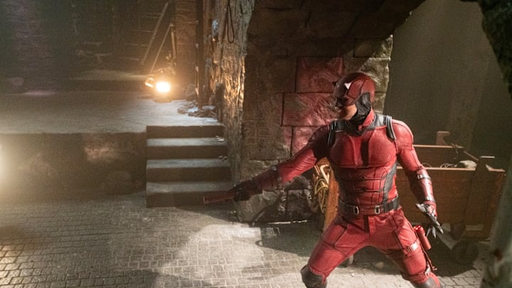 Daredevil/Matt Murdock (Charlie Cox) in Marvel Television's DAREDEVIL: BORN AGAIN, exclusively on Disney+. Photo by Giovanni Rufino. © 2024 MARVEL.