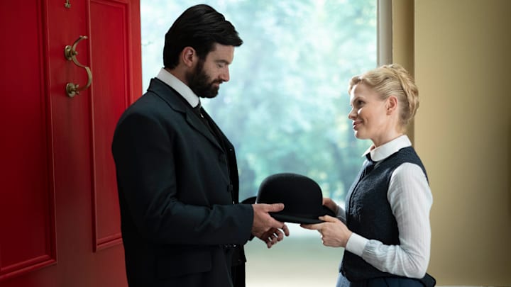 MASTERPIECE Mystery!
"Miss Scarlet and The Duke" Season 2

Episode Three
Sunday, October 30, 2022; 8-9pm ET on PBS
Eliza is forced into hiding when she is the prime suspect in a series of break-ins at city morgues. While the Duke tries to find other suspects, Eliza turns to Moses and her other associates for help.

Shown from left to right: Stuart Martin as William "The Duke" Wellington and Kate Phillips as Eliza Scarlet 

For editorial use only.

Courtesy of Element 8 Entertainment and