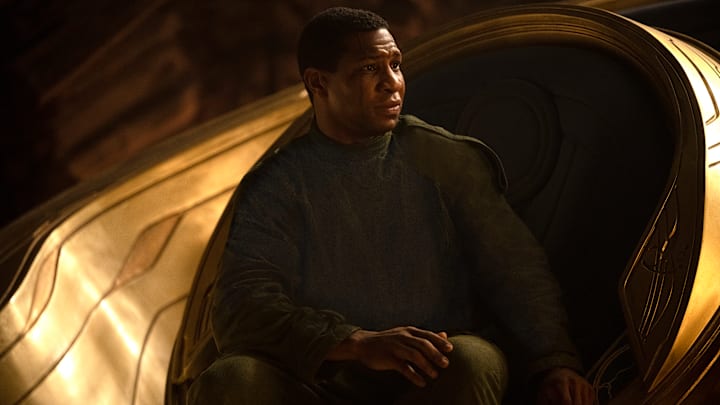 Jonathan Majors as Kang The Conqueror in Marvel Studios' ANT-MAN AND THE WASP: QUANTUMANIA. Photo by Jay Maidment. © 2022 MARVEL.