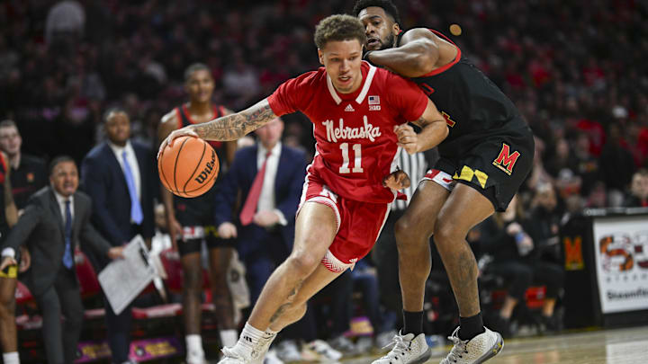 Nebraska Cornhuskers guard Eli Rice (11) makes a move