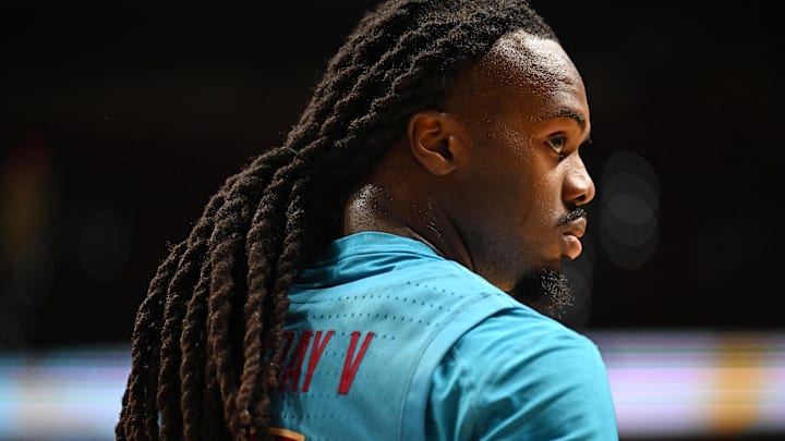 Feb 24, 2026; Tallahassee, Florida, USA; Florida State Seminoles guard Robert McCray (6) during the first half against the Miami Hurricanes at Donald L. Tucker Center. Mandatory Credit: Melina Myers-Imagn Images