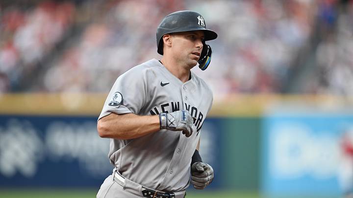 Jun 8, 2026; Cleveland, Ohio, USA; New York Yankees designated hitter Paul Goldschmidt (48) rounds the bases after hitting a home run during the first inning against the Cleveland Guardians at Progressive Field. Mandatory Credit: Ken Blaze-Imagn Images Jun 8, 2026; Cleveland, Ohio, USA; New York Yankees designated hitter Paul Goldschmidt (48) rounds the bases after hitting a home run during the first inning against the Cleveland Guardians at Progressive Field. Mandatory Credit: Ken Blaze-Imagn Images