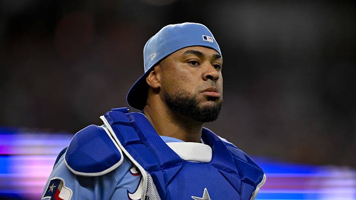 Jun 7, 2026; Arlington, Texas, USA; Texas Rangers catcher Elias Diaz (35) comes off the field during the first inning against the Cleveland Guardians at Globe Life Field. Mandatory Credit: Jerome Miron-Imagn Images Jun 7, 2026; Arlington, Texas, USA; Texas Rangers catcher Elias Diaz (35) comes off the field during the first inning against the Cleveland Guardians at Globe Life Field. Mandatory Credit: Jerome Miron-Imagn Images