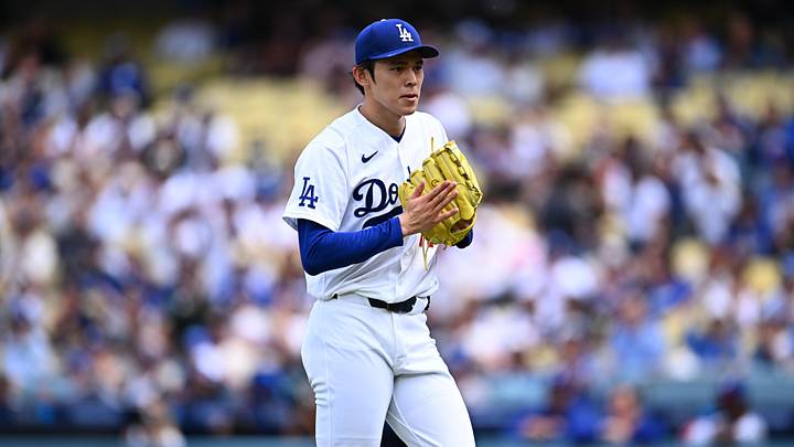 Los Angeles Dodgers pitcher Roki Sasaki (11) Mandatory Credit: Jonathan Hui-Imagn Images
