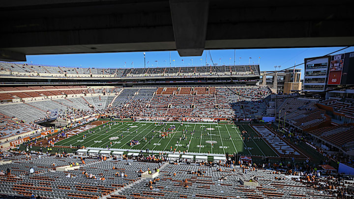 Dec 21, 2024; Austin, Texas, USA; A general view of the stadium before the game between the Texas Longhorns and the Clemson Tigers in the CFP National Playoff first round game at Darrell K Royal-Texas Memorial Stadium. 
