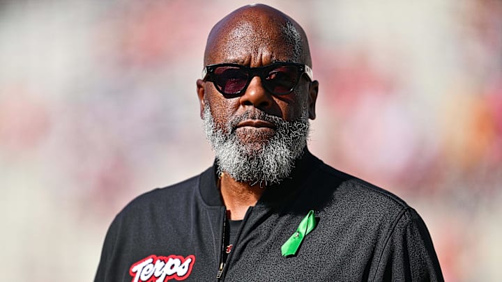 Maryland Terrapins head coach Michael Locksley. Credit: Jamie Sabau-Imagn Images