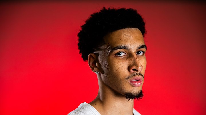 Sep 29, 2025; Cleveland, OH, USA;  Cleveland Cavaliers guard Tyrese Proctor (24) during media day at Rocket Arena. Mandatory Credit: Ken Blaze-Imagn Images