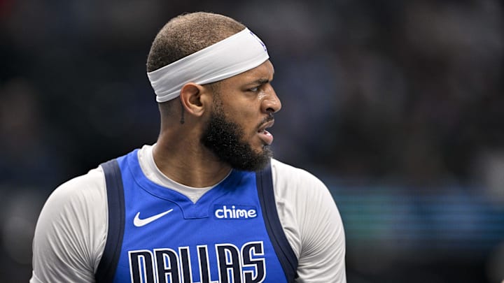 Mar 31, 2025; Dallas, Texas, USA; Dallas Mavericks center Daniel Gafford (21) during the game between the Dallas Mavericks and the Brooklyn Nets at the American Airlines Center. Mandatory Credit: Jerome Miron-Imagn Images