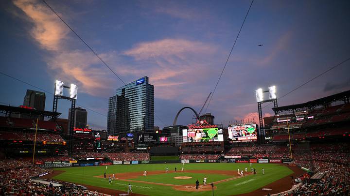 Jun 24, 2026; St. Louis, Missouri, USA; A general view of Busch Stadium during the sixth inning of a game between the St. Louis Cardinals and the Arizona Diamondbacks. Mandatory Credit: Jeff Curry-Imagn Images