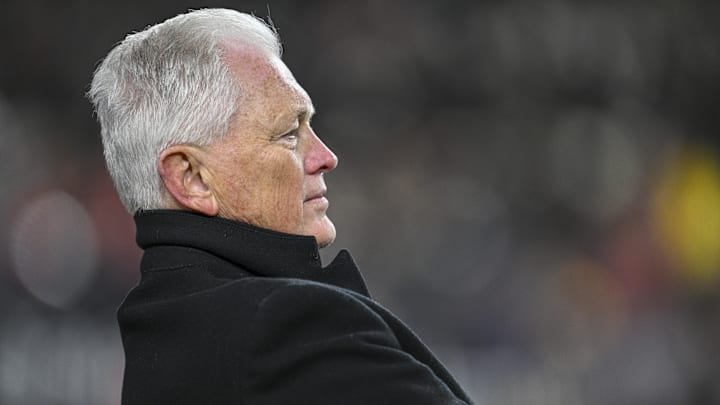 Chet Gladchuk watches Navy play Army in 2024.