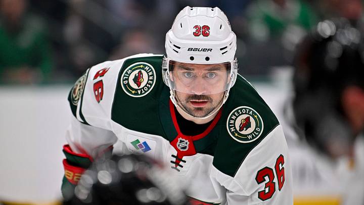 Apr 28, 2026; Dallas, Texas, USA; Minnesota Wild right wing Mats Zuccarello (36) looks on during the game between the Stars and the Wild in game five of the first round of the 2026 Stanley Cup Playoffs at American Airlines Center. Mandatory Credit: Jerome Miron-Imagn Images Apr 28, 2026; Dallas, Texas, USA; Minnesota Wild right wing Mats Zuccarello (36) looks on during the game between the Stars and the Wild in game five of the first round of the 2026 Stanley Cup Playoffs at American Airlines Center. Mandatory Credit: Jerome Miron-Imagn Images