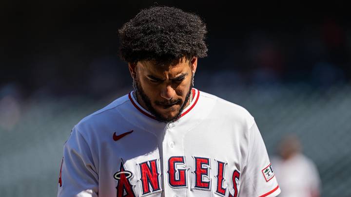 Anaheim, California, USA; Los Angeles Angels left fielder Jose Siri (28) during a game against the Cleveland Guardians at Angel Stadium. Mandatory Credit: Jon Endow-Imagn Images Anaheim, California, USA; Los Angeles Angels left fielder Jose Siri (28) during a game against the Cleveland Guardians at Angel Stadium. Mandatory Credit: Jon Endow-Imagn Images