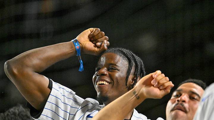 Sep 3, 2026; Chicago, Illinois, USA; Chicago Bulls rookie Caleb Wilson, left, and Chicago Bears quarterback Caleb Williams cheer on the Chicago Cubs during their game against the Milwaukee Brewers at Wrigley Field. Mandatory Credit: Matt Marton-Imagn Images Sep 3, 2026; Chicago, Illinois, USA; Chicago Bulls rookie Caleb Wilson, left, and Chicago Bears quarterback Caleb Williams cheer on the Chicago Cubs during their game against the Milwaukee Brewers at Wrigley Field. Mandatory Credit: Matt Marton-Imagn Images