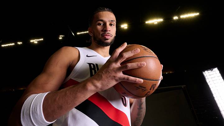 Sep 28, 2026; Portland, OR, USA; Portland Trail Blazers forward Toumani Camara (33) during media day at the Moda Center. Mandatory Credit: Troy Wayrynen-Imagn Images Sep 28, 2026; Portland, OR, USA; Portland Trail Blazers forward Toumani Camara (33) during media day at the Moda Center. Mandatory Credit: Troy Wayrynen-Imagn Images