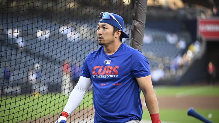 Sep 30, 2026; San Diego, California, USA; Chicago Cubs outfielder Seiya Suzuki (27) looks on during batting practice prior game two of the Wildcard round for the 2026 MLB Playoffs against the San Diego Padres at Petco Park. Mandatory Credit: Denis Poroy-Imagn Images Sep 30, 2026; San Diego, California, USA; Chicago Cubs outfielder Seiya Suzuki (27) looks on during batting practice prior game two of the Wildcard round for the 2026 MLB Playoffs against the San Diego Padres at Petco Park. Mandatory Credit: Denis Poroy-Imagn Images
