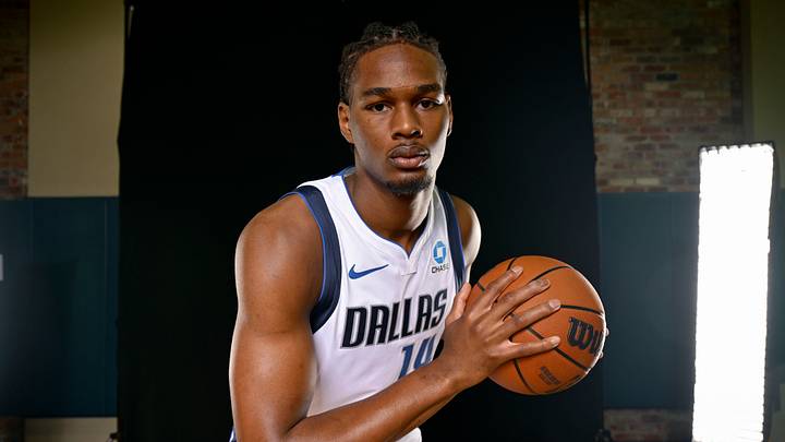 Sep 25, 2026; Dallas, TX, USA; Dallas Mavericks forward Morez Johnson Jr. (14) poses for a photo during the Mavericks media day at American Airlines Center. Mandatory Credit: Jerome Miron-Imagn Images Sep 25, 2026; Dallas, TX, USA; Dallas Mavericks forward Morez Johnson Jr. (14) poses for a photo during the Mavericks media day at American Airlines Center. Mandatory Credit: Jerome Miron-Imagn Images