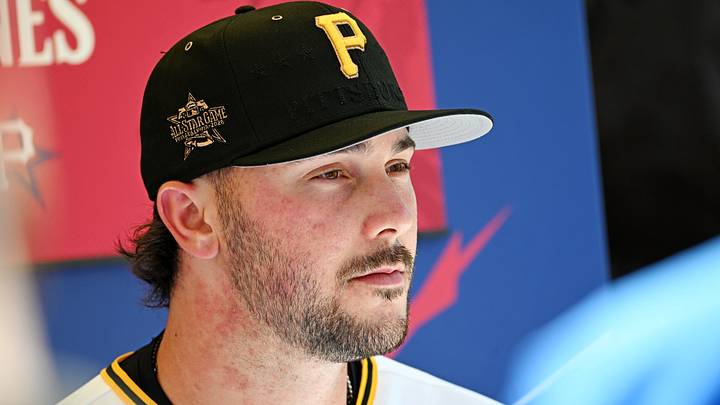 Jul 13, 2026; Philadelphia, PA, USA; Pittsburgh Pirates pitcher Paul Skenes (30) speaks before the home run derby at Citizens Bank Park. Mandatory Credit: Eric Hartline-Imagn Images Jul 13, 2026; Philadelphia, PA, USA; Pittsburgh Pirates pitcher Paul Skenes (30) speaks before the home run derby at Citizens Bank Park. Mandatory Credit: Eric Hartline-Imagn Images