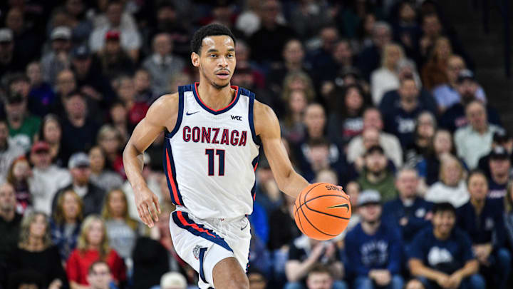 Gonzaga senior guard Nolan Hickman. 