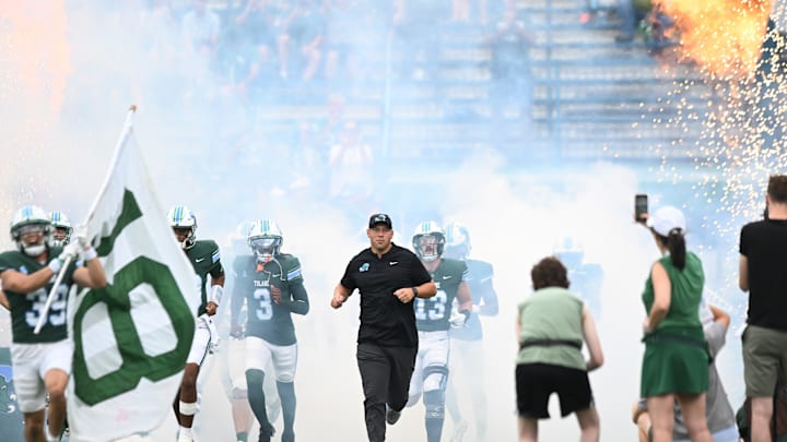 After an American Conference opening win, Tulane Coach Jon Sumrall leads the Green Wave into bye this week. After an American Conference opening win, Tulane Coach Jon Sumrall leads the Green Wave into bye this week.