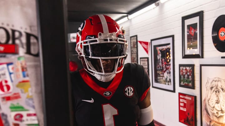 Running back Derrek Cooper during a recruiting visit to the University of Georgia 