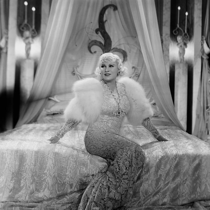 Mae West is pictured