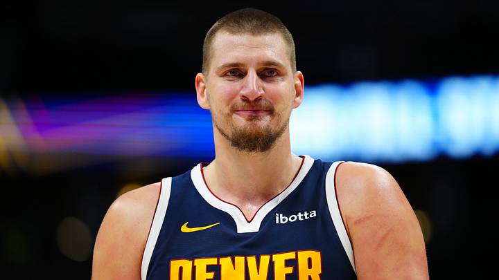 Dec 28, 2024; Denver, Colorado, USA; Denver Nuggets center Nikola Jokic (15) reacts in the fourth quarter against the Detroit Pistons at Ball Arena. Mandatory Credit: Ron Chenoy-Imagn Images Dec 28, 2024; Denver, Colorado, USA; Denver Nuggets center Nikola Jokic (15) reacts in the fourth quarter against the Detroit Pistons at Ball Arena. Mandatory Credit: Ron Chenoy-Imagn Images