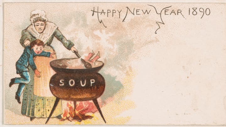 Cooking kids was not a tradition (but sending strange cards was).