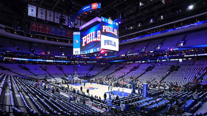 May 10, 2026; Philadelphia, Pennsylvania, USA; A general view before game four of the second round of the 2026 NBA Playoffs between the Philadelphia 76ers and New York Knicks at Xfinity Mobile Arena. Mandatory Credit: Kyle Ross-Imagn Images May 10, 2026; Philadelphia, Pennsylvania, USA; A general view before game four of the second round of the 2026 NBA Playoffs between the Philadelphia 76ers and New York Knicks at Xfinity Mobile Arena. Mandatory Credit: Kyle Ross-Imagn Images