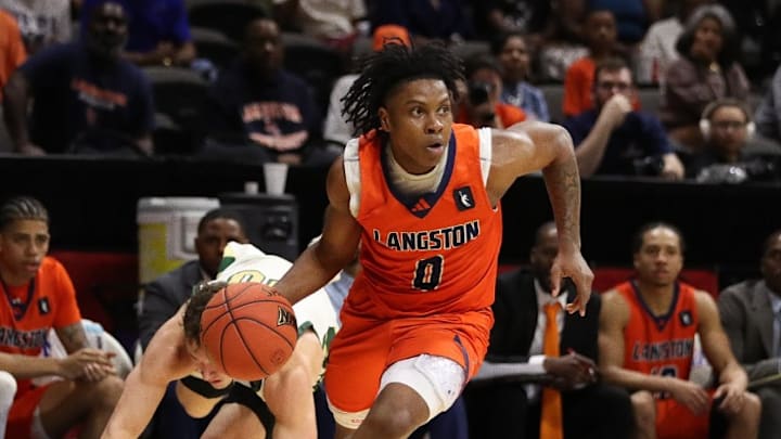 Mar. 21, 2026; Langston G Orlando Thomas drives to the basket versus Rocky Mountain. Mar. 21, 2026; Langston G Orlando Thomas drives to the basket versus Rocky Mountain.