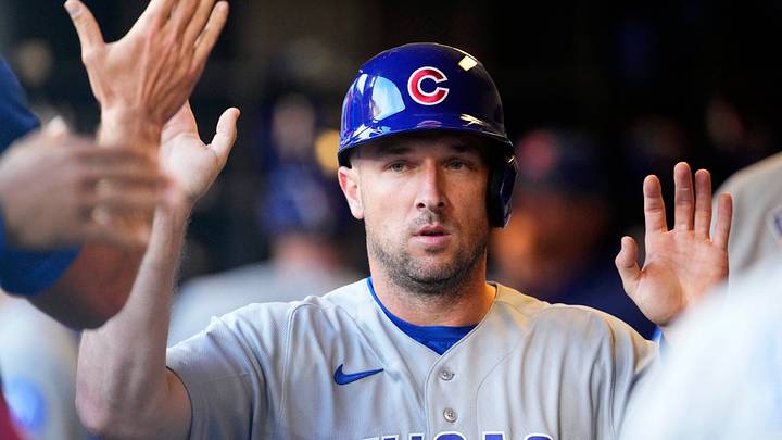Jun 27, 2026; Milwaukee, Wisconsin, USA; Chicago Cubs third baseman Alex Bregman (3) high-fives his teammates after scoring a run against the Milwaukee Brewers in the sixth inning at American Family Field. Mandatory Credit: Michael McLoone-Imagn Images Jun 27, 2026; Milwaukee, Wisconsin, USA; Chicago Cubs third baseman Alex Bregman (3) high-fives his teammates after scoring a run against the Milwaukee Brewers in the sixth inning at American Family Field. Mandatory Credit: Michael McLoone-Imagn Images