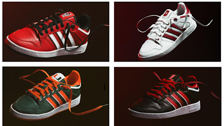 The adidas Centennial 85 Low has been released in 10 NCAA-themed colorways.