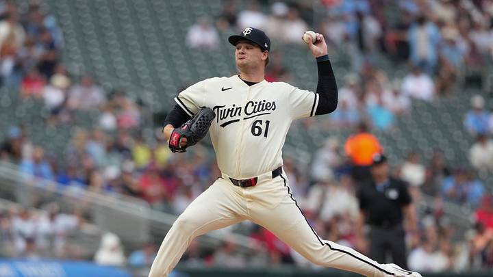 Minnesota Twins pitcher Connor Prielipp (61) pitches at Target Field. Credit: Jordan Johnson-Imagn Images Minnesota Twins pitcher Connor Prielipp (61) pitches at Target Field. Credit: Jordan Johnson-Imagn Images