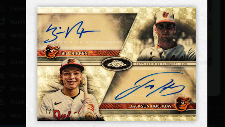 Billy Ripken - Jackson Holliday - 2024 Topps Chrome Update Dual Autograph 1/1