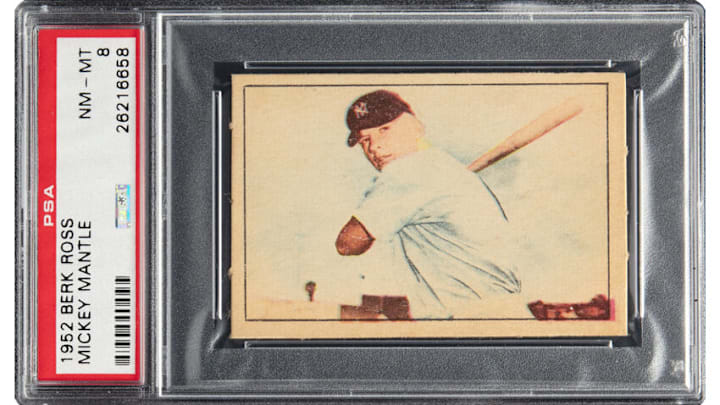 1952 Berk Ross Mickey Mantle