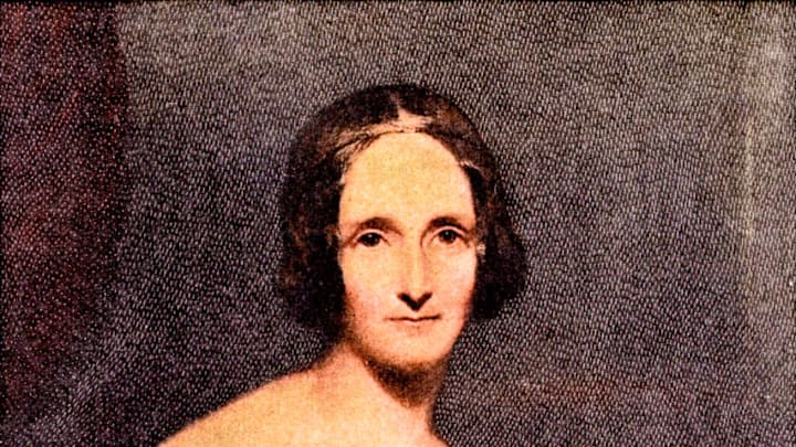 Portrait of 'Frankenstein' author Mary Wollstonecraft Shelley 