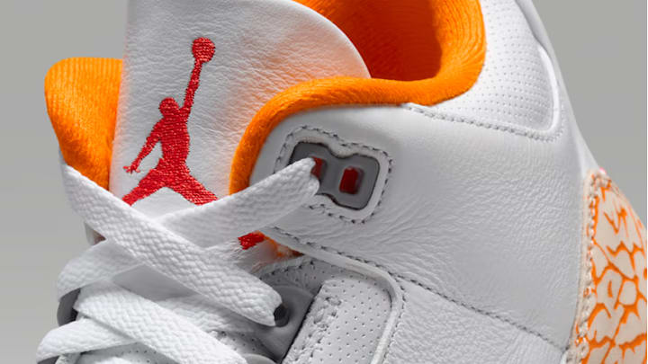 The Air Jordan 3 "Orange Citrus" colorway.