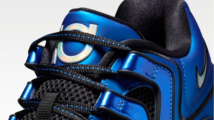 The Nike KD18 "International Blue" colorway. 