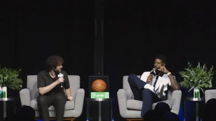 Rapper Lil Dicky and Paul George converse on the Podcast P show. 
