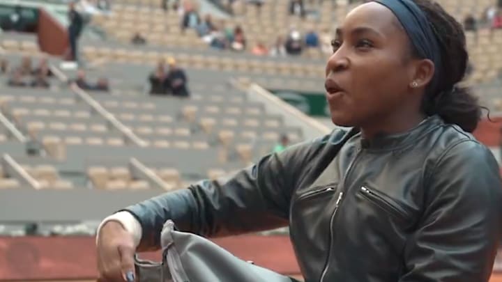 Gauff was fully prepared for her first round match at the French Open but was missing one very important tool: her tennis rackets. 