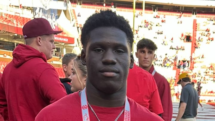 Sheridan running back Isaiah Stephens visited Arkansas Razorbacks game against LSU Oct. 19, 2024.