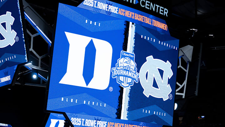 North Carolina v Duke; The Duke basketball team takes on UNC at the ACC Tournament