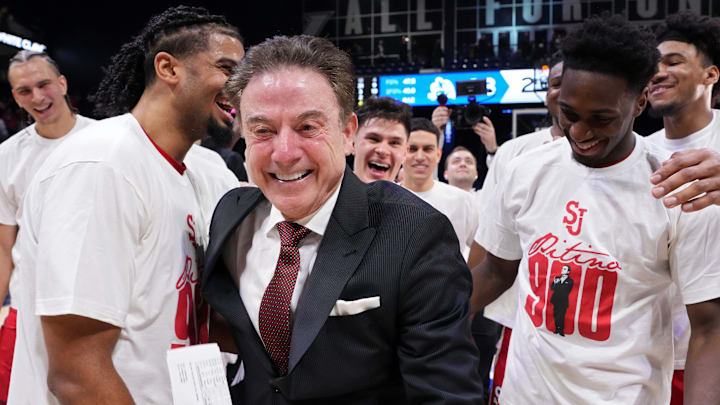 St. John's v Xavier; St. John's basketball head coach Rick Pitino