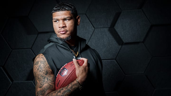 Elijah Arroyo at the NFL Scouting Combine